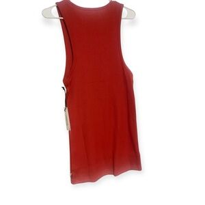 Vibrant Red Sleeveless Women's Muscle Tee